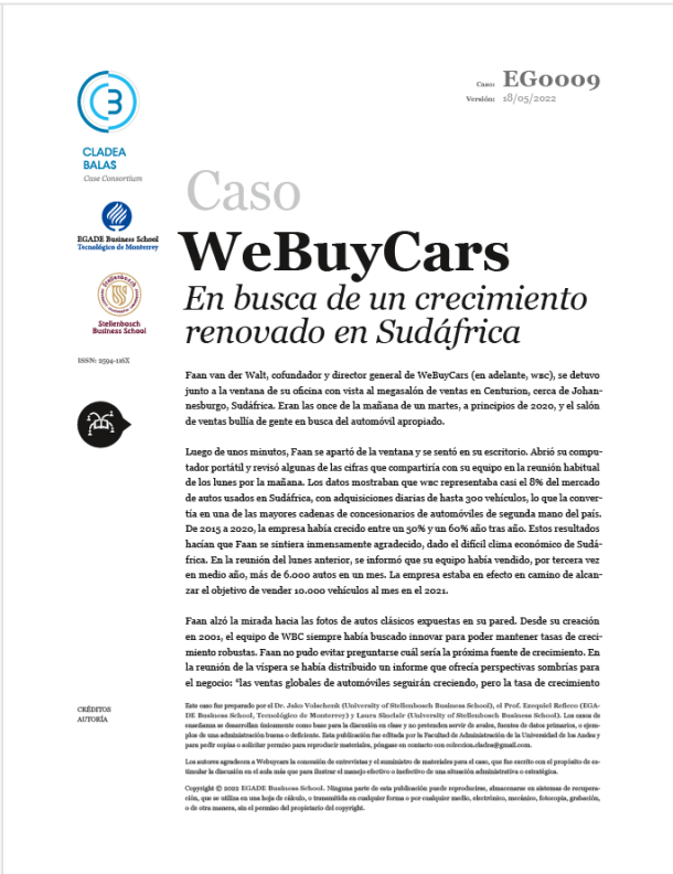 Caso Webuycars EGADE